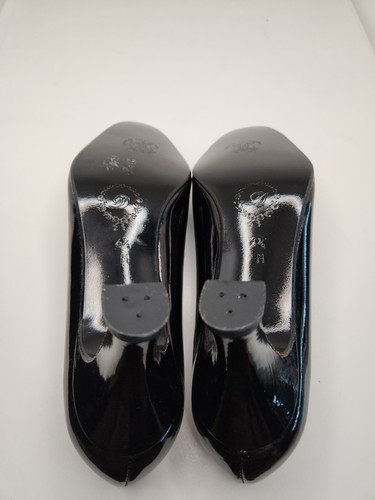 Delman Classic Heel Pumps Black Patent Leather Slip On Shoes Size 6 1/2 M - Picture 8 of 11