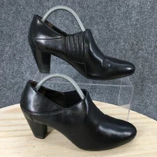 Easy Spirit Boots Womens 6.5 M Esdrago Ankle Booties Heels Slip On Black Round