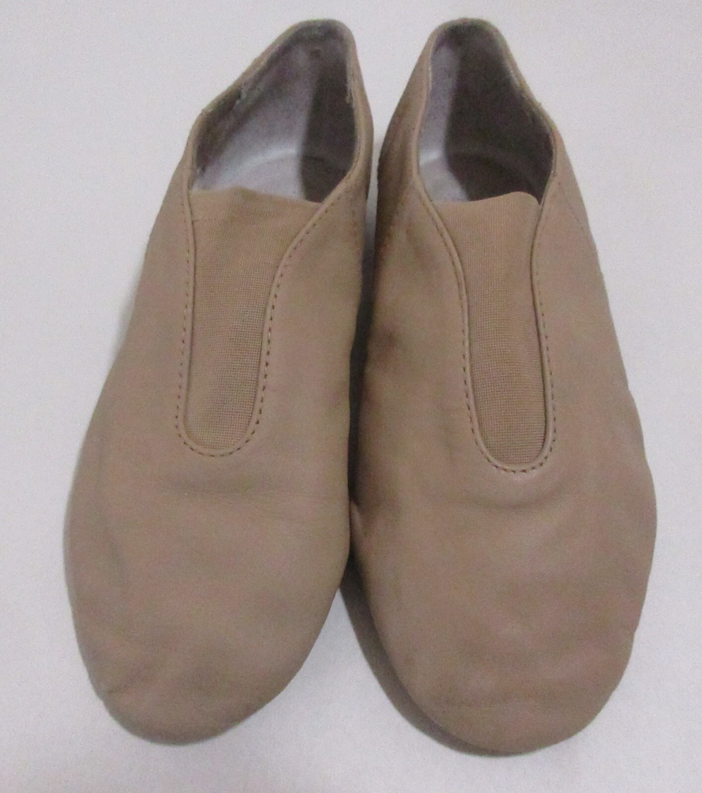 SAOLA Pantofole da ballo Bloch per bambini marroni tomaia in pelle suola spaccata taglia 5