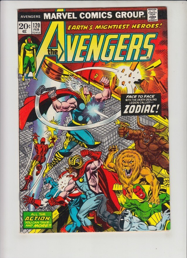 AVENGERS #120 VF/NM MARVEL COMICS 1974 | eBay