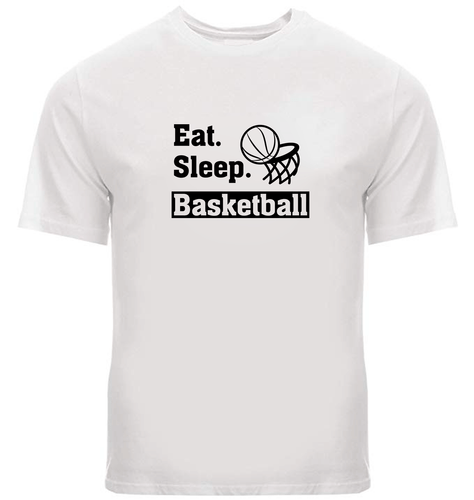 Basketball Sports Tee Graphic gift Outdoor Gaming T Shirt Motivational Eat Sleep - Bild 12 von 34