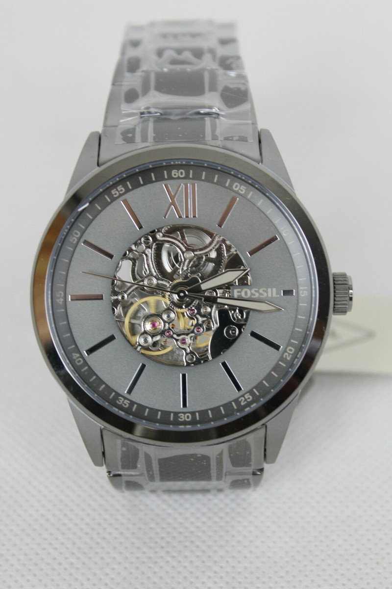 48mm Flynn Gunmetal Fossil Watch 48mm Flynn Automatic Gunmetal