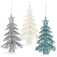 3X Christbaumschmuck - Glitzernde HäNgedekoration [Auswahl Variiert]