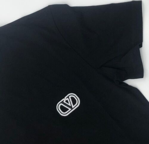 Valentino Black V-logo Signature Patch T-Shirt Size XL $590 - Picture 2 of 4