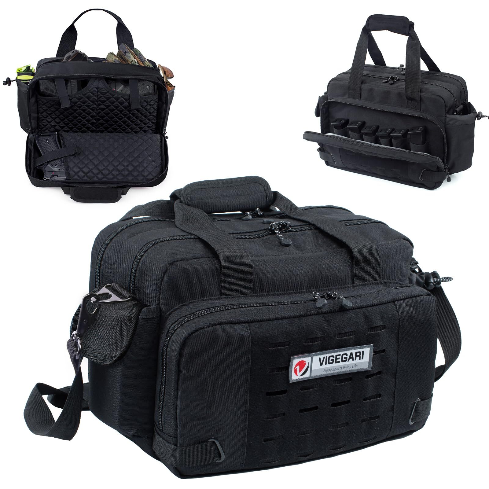 Pistol Range Bag Shooting, Gun Bag for Pistols, Gun Case for Handguns, Ammo B...