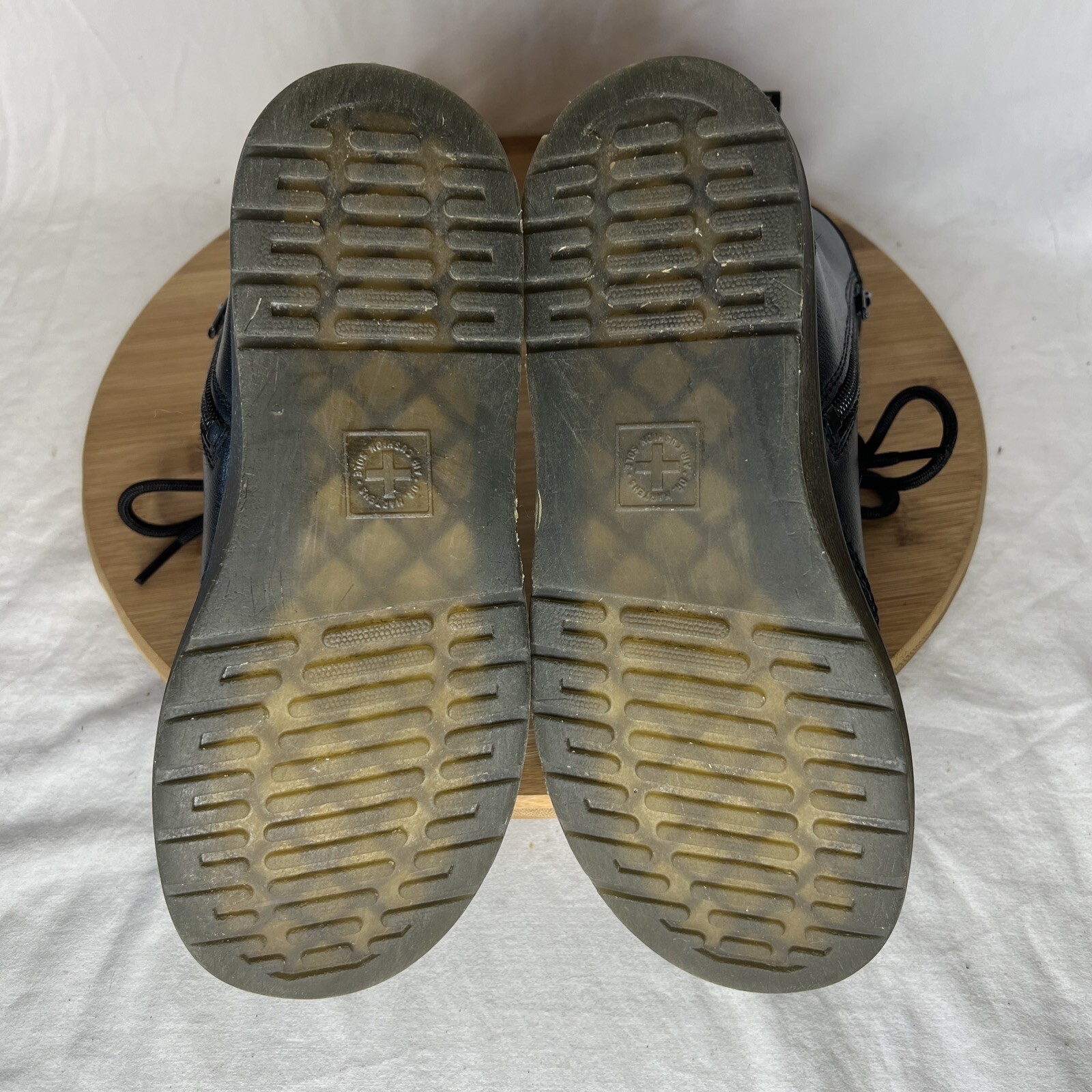 Doc Martens Zavala J Combat Boots Womens Size 5 Black Leather Zip UP Boots thumbnail 10