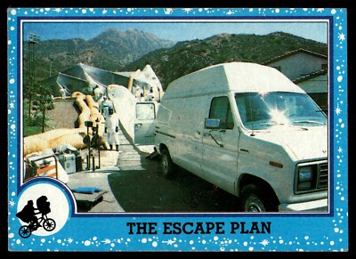 1982 Topps E.T. Movie Card Drew Barrymore Spielberg #60 The Escape Plan ET