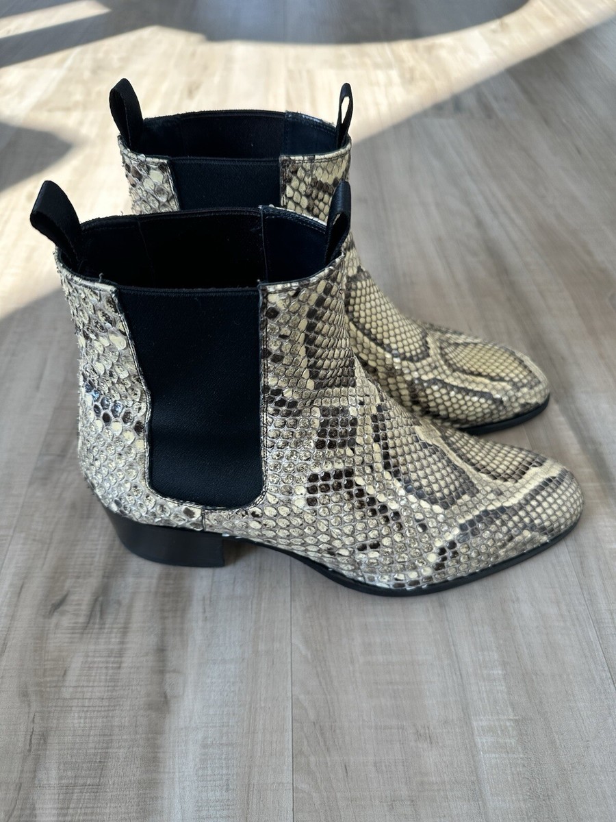 Tom Ford Natural Python Chelsea Boot Size UK 10 US 11