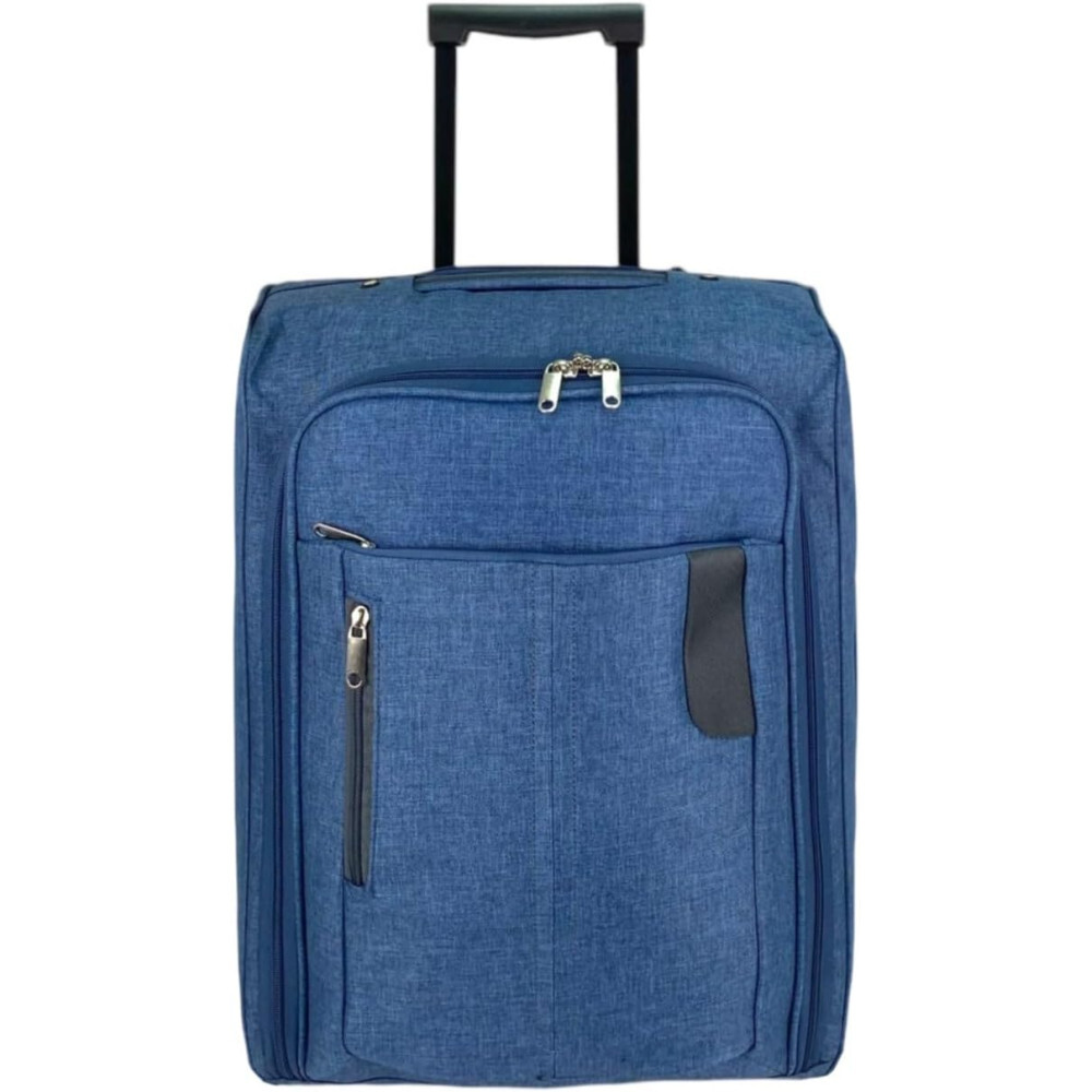 Maleta de Tela Trolley Equipaje de Mano Cabina Viaje avión Plegable con Ruedas,