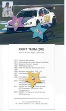 Kurt Thiim-V8 Star,2002, Oryginalny autograf, doskonały przedmiot kolekcjonerski,