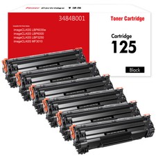 6 Pack CRG125 Toner Compatible for Canon 125 imageCLASS MF3010 LBP6000 LBP6030w