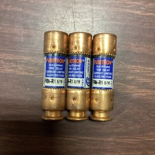 LOT OF 3 BUSSMANN FUSETRON FRN-R-5-6/10 FUSE