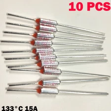 10pcs 15A AC 250V Fuses Thermal Fuse 133°C 133 Degree TF Cutoff Cut-off New