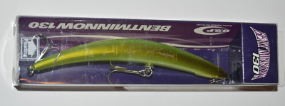 osp osprey bent minnow 130 floating ghost lime chartreuse twitch/jerkbait 5 1/8''
