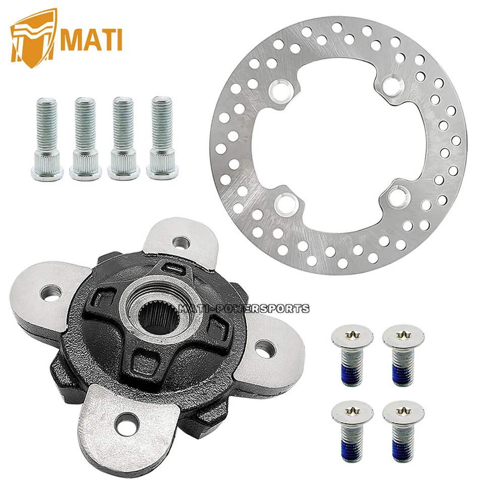 Rotor de freno de cubo de rueda delantera con barras para Polaris Ranger 900 XP 2013-2019/Crew XP Foto 2 de 4