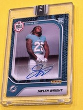 JAYLEN WRIGHT 2024 Panini Instant NFL RPS First Look Auto 1/1 ROOKIE Dolphins