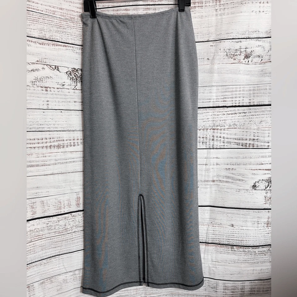 Uniforme Vintage Por John Paul Richard Falda Mujer Talla Mediana Tirar Maxi Gris Foto 4 de 4