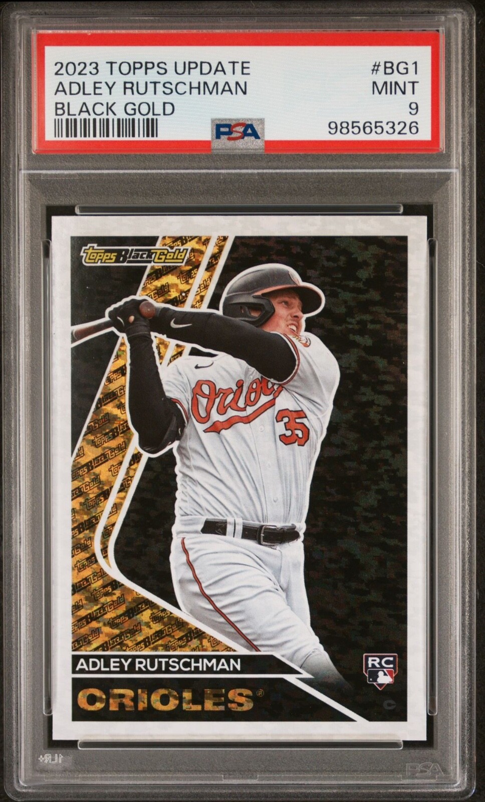 2023 Topps Update Adley Rutschman Black Gold (RC) PSA 9