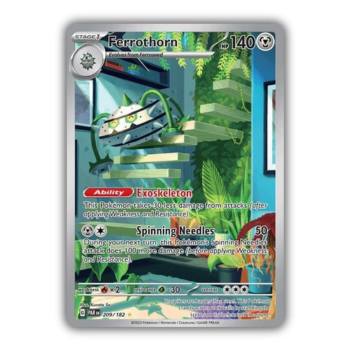 Pokémon TCG - Ferrothorn 209/182 - SV: Paradox Rift - IR - NEAR MINT/MINT