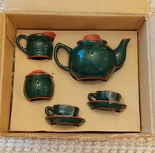 1979 - 1999 Boyds Bears 20th Anniversary 9 Piece Miniature Tea Set in Orig Box