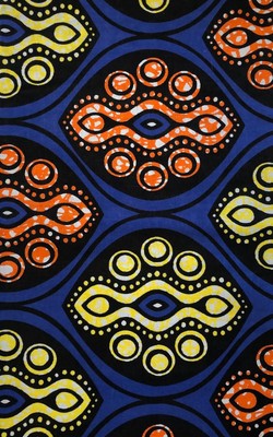 Tissu Wax Africain Imprimé – 6 Yards (5,48 M) En Coton, Motif Blanc, Idéal Pour Vêtements