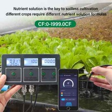 WiFi Smart 8 in 1 PH Meter ORP TDS EC SALT S. G TEMP CF Monitor Water Tester New