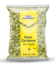 Rani Green Cardamom Pods Spice (Hari Elachi) 14oz (400g)