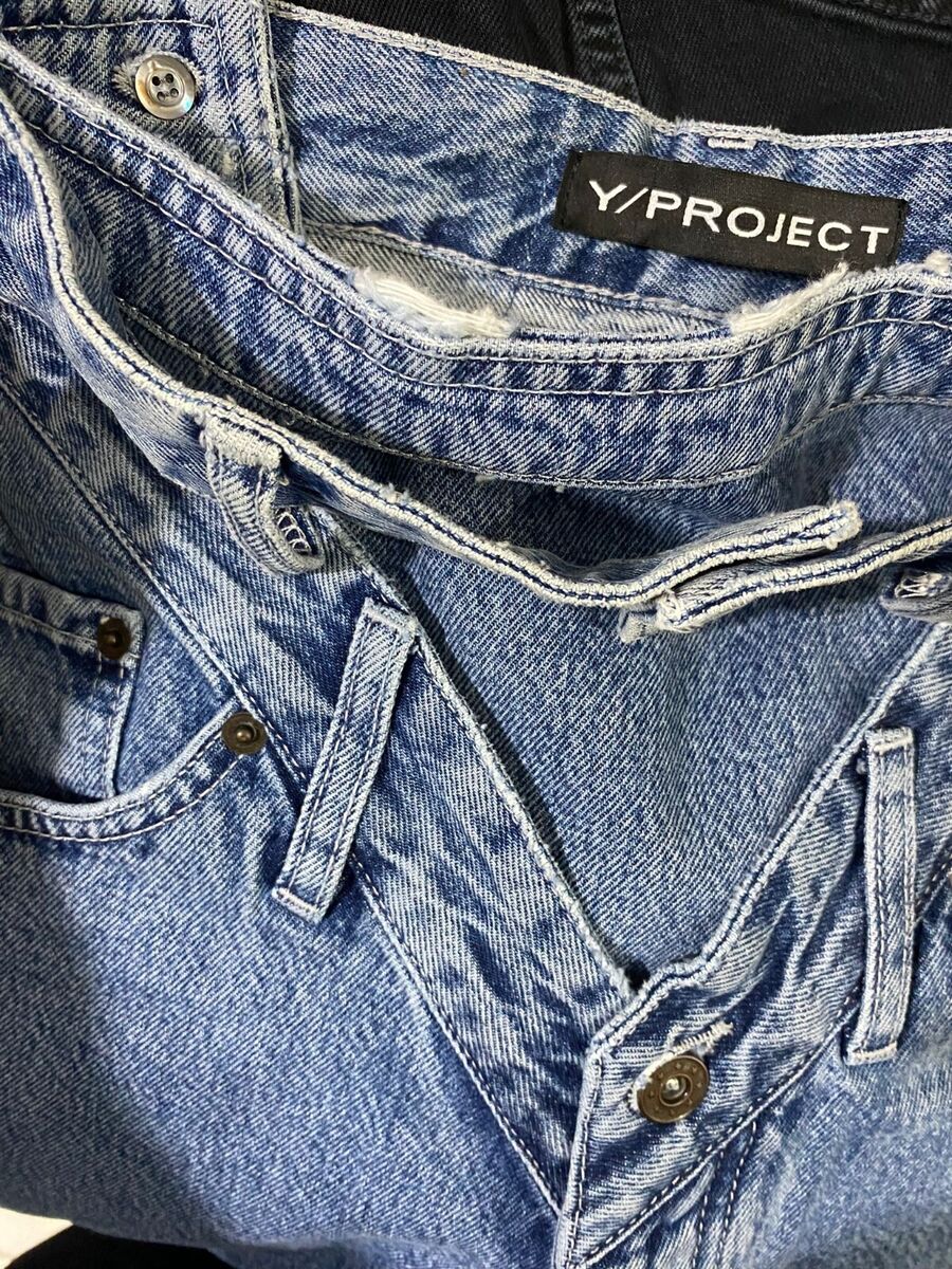 Y/PROJECT Double waistband jeans ( waist 33cm) | eBay Y/PROJECT Double waistband jeans ( waist 33cm) | eBay