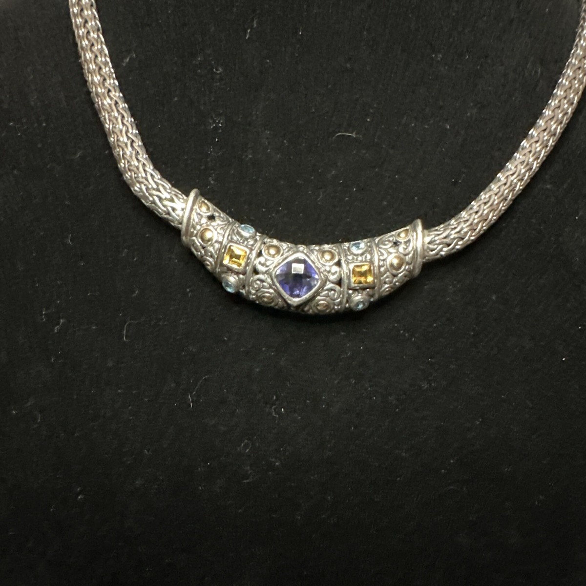 Samuel Behnam BJC 925 Sterling 18K Gold and Multi Stone Station - Main Image