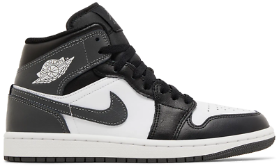 Nike Air Jordan 1 ブラック/ホワイト/グレー Nike Air Jordan 1 Mid Black White Iron Grey DQ8426-001 Mens GS New