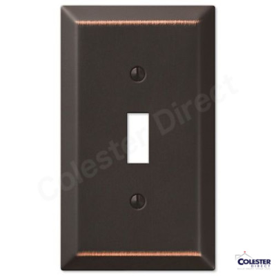 Oil Rubbed Bronze Wall Switch Plate Outlet Cover Toggle Rocker GFI Metal