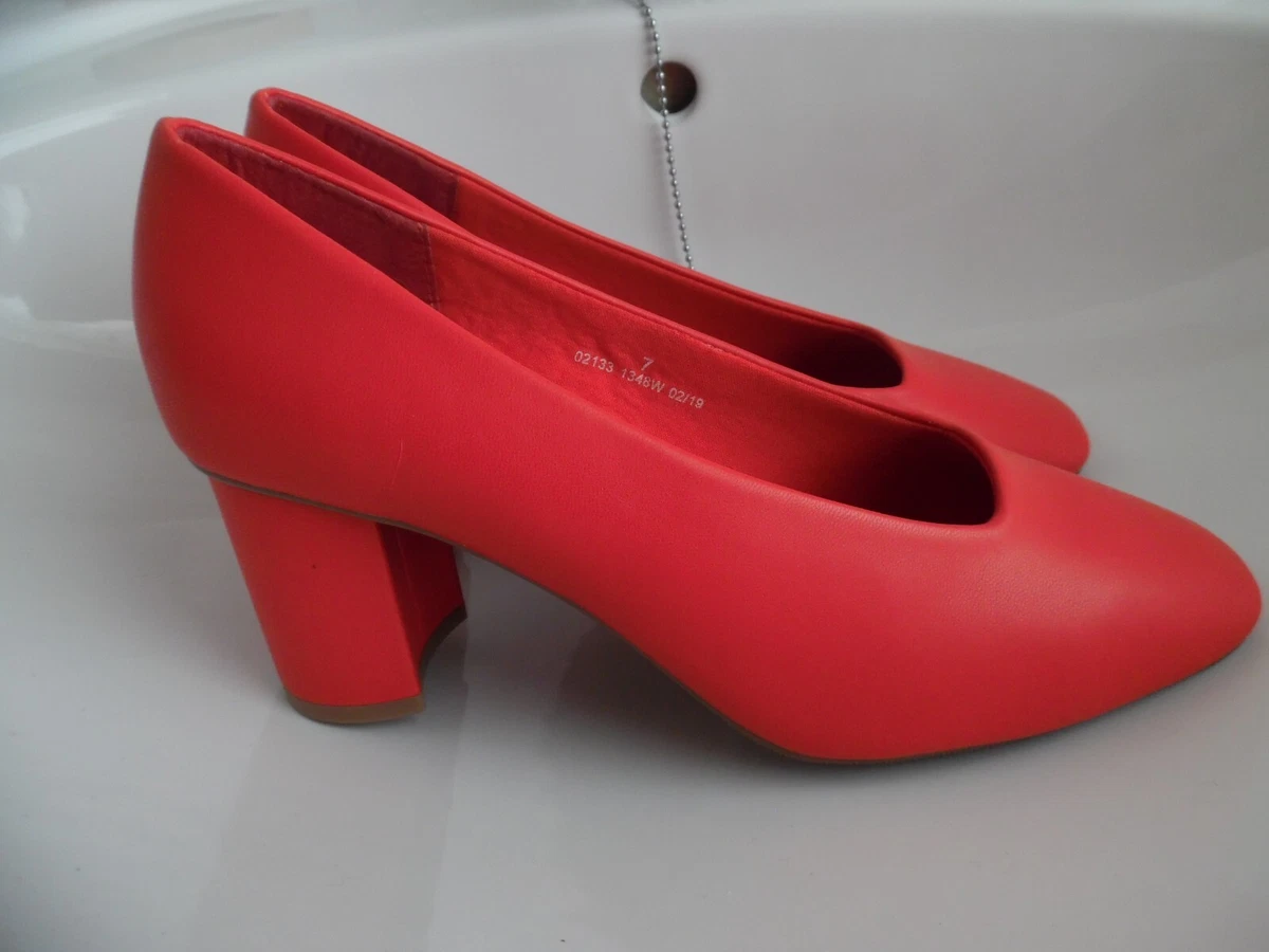 Marks and Spencers Insolia Vibrant Red Wide Fit Shoes 7 eBay