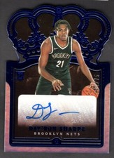 2021-22 Panini Crown Royale DAY'RON SHARPE Blue Auto /75 SP Rookie RC #RC-DSH