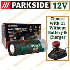 Parkside 12V Cordless LED Torch Work Light - Optional For 2Ah Battery & Charger