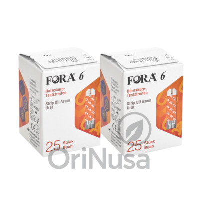 2 Box FORA 6 Uric Acid Test Strips (50ct) | Gout Monitor for Home Use