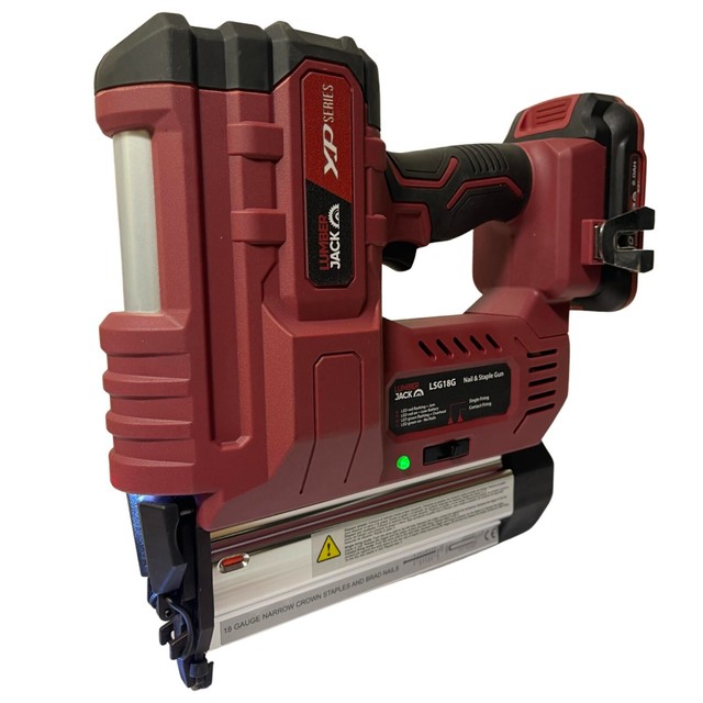 Lumberjack 20V Cordless 18 G Gauge Nail and Staple Gun for sale online