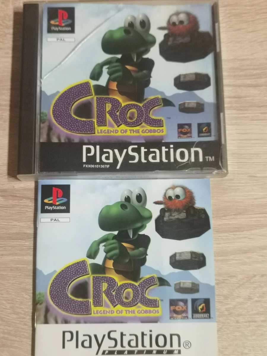 CROC LEGEND OF THE GOBBOS SONY PS1 PLAYSTATION 1 SLIM PS2 PS3 PLATINUM