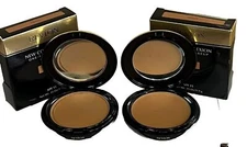 2 Compacts Revlon New Complexion one step  make up Oil Free .35 oz TOAST pl read
