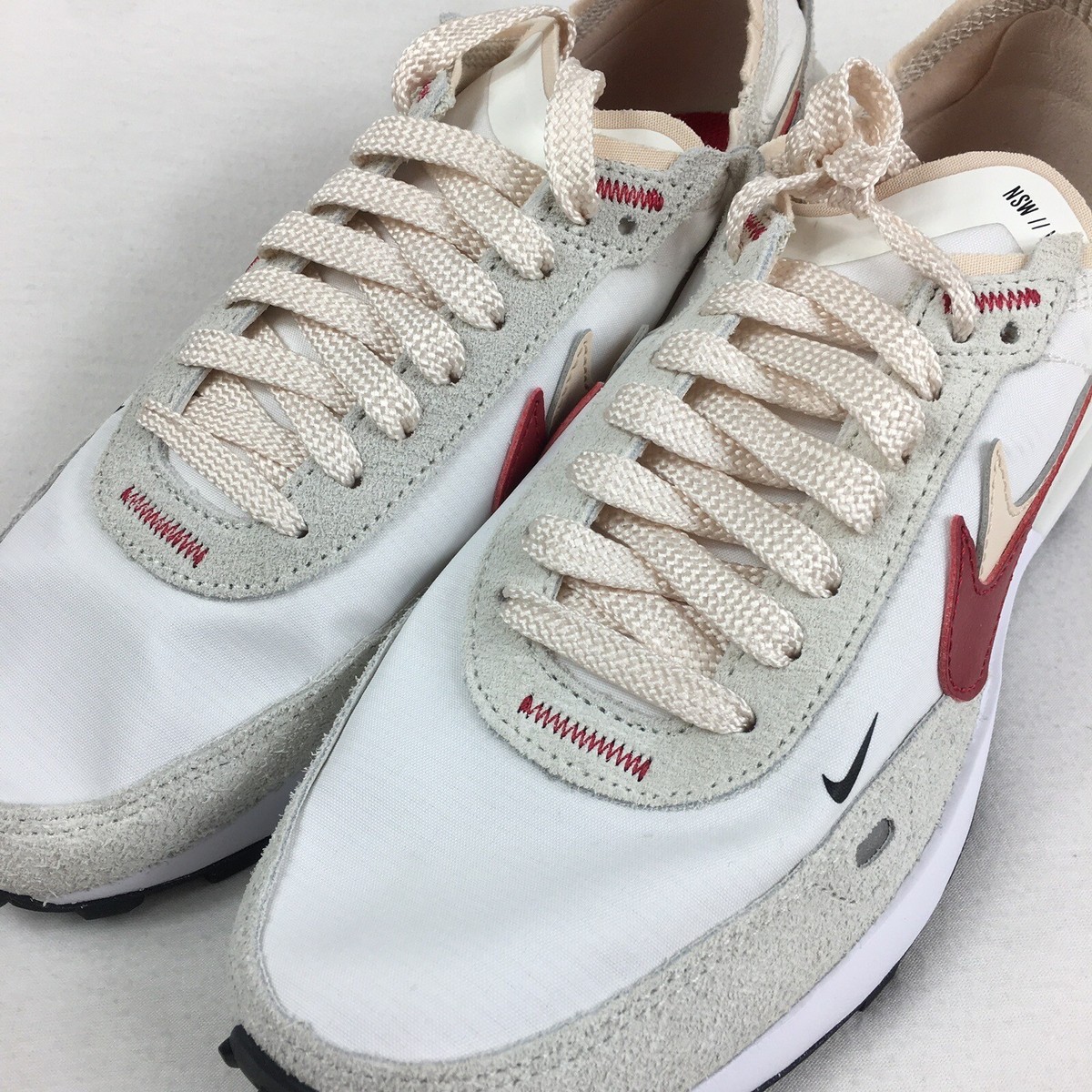 Nike Women's Waffle One SE Shoes Double Swoosh Red DX4309-100 Size