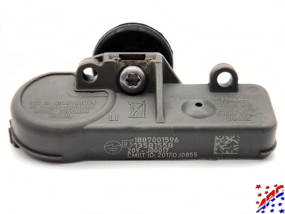 Juego completo de 4 sensores de presión de neumáticos genuinos OEM GM TPMS para camionetas GMC Foto 4 de 4