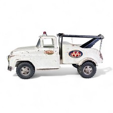 VTG 1959 Tonka White Wrecker Tow Truck Pressed Steel