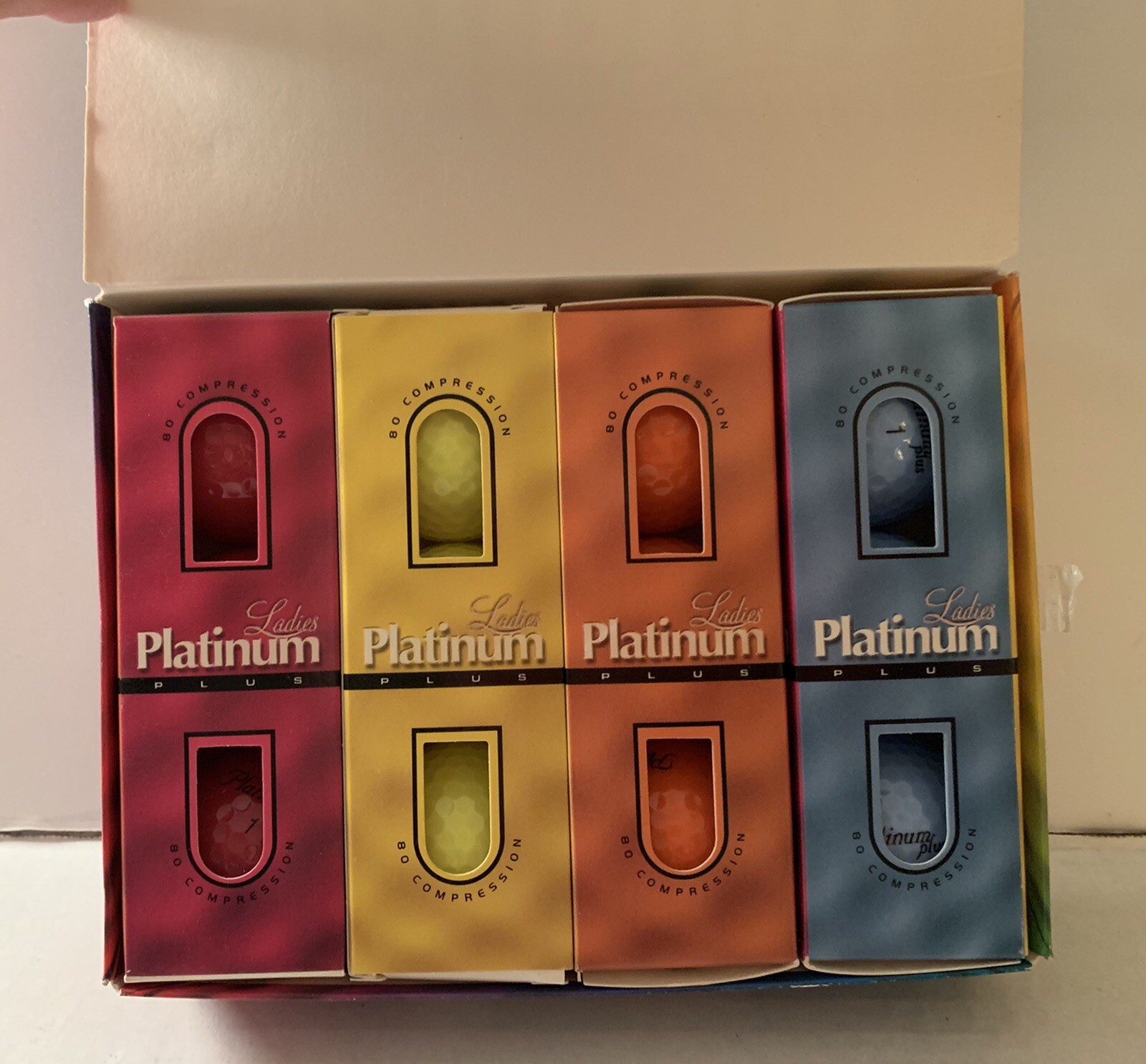 New In Box Ladies Platinum Plus 80 Compression Golf Balls Neon