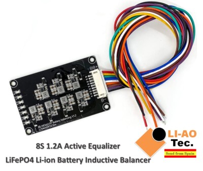 8S 1.2A Li-ion Lifepo4 Lithium Battery Active Equalizer Balancer Inductive BMS