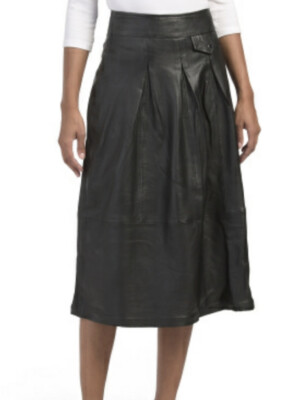 bod and christensen leather skirt