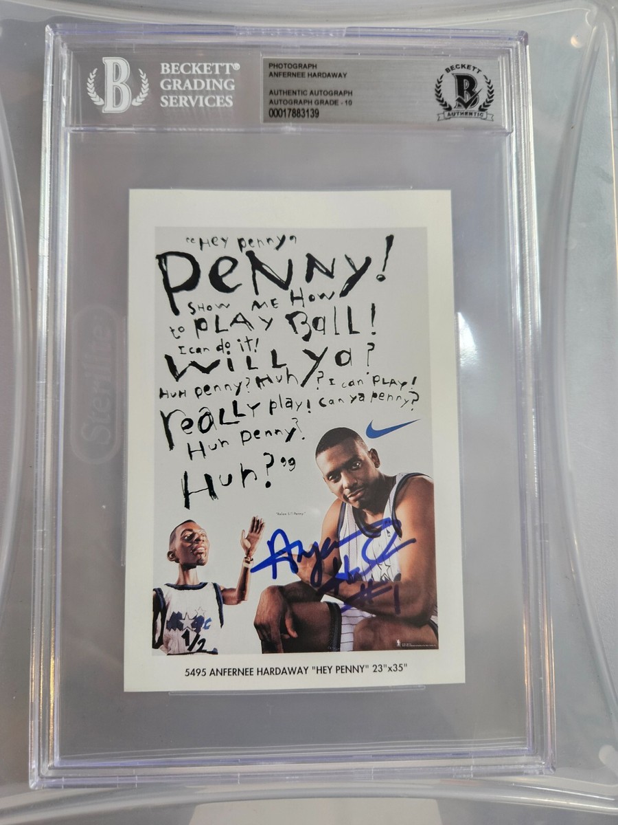 Penny Hardaway Signed 