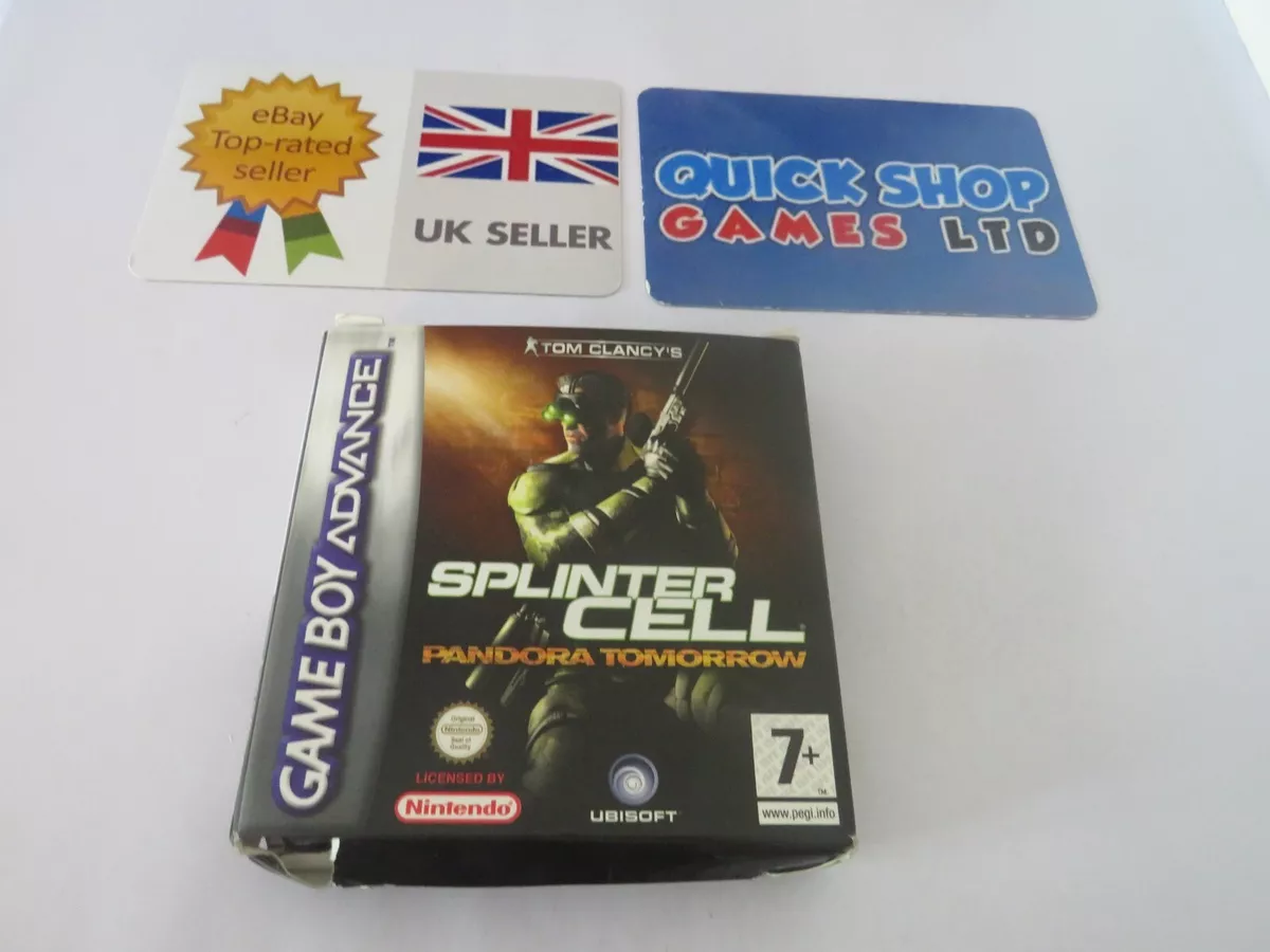 Splinter Cell Pandora Tomorrow Nintendo Game Boy Advance