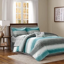 Madison Park Essentials Saben Comforter Set with Cotton Bed Sheets