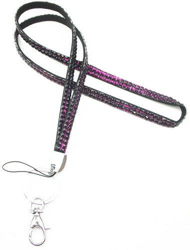 CORDÓN Collar Multicolor Estrás con Llavero para Llave Identificación Porta Insignia - Imagen 16 de 34