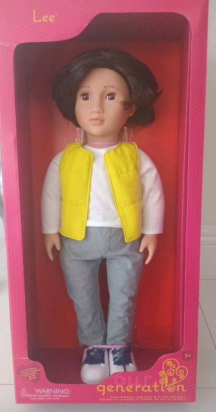 New Our Generation Lee Boy doll 18-inch dark-brown eyes -bro