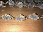 59 Ind. Clear Glass Crystal 6 Sets Prism Garland Strands Chandelier Part Brass — photo 4